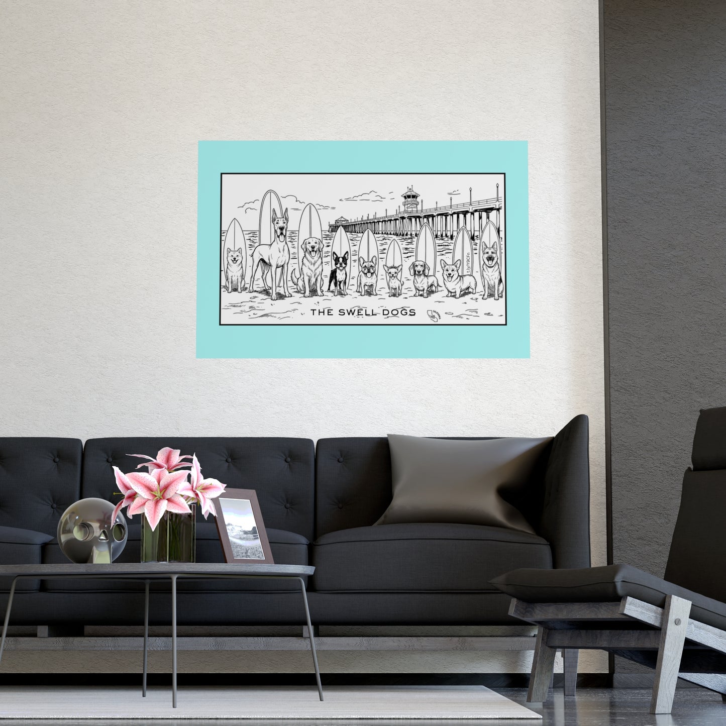 The Swell Dogs Heat One Matte Art Poster