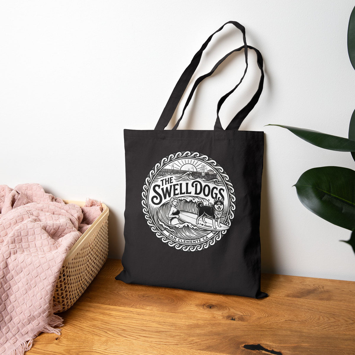 Annine & Sky Swell Dogs Beach Tote