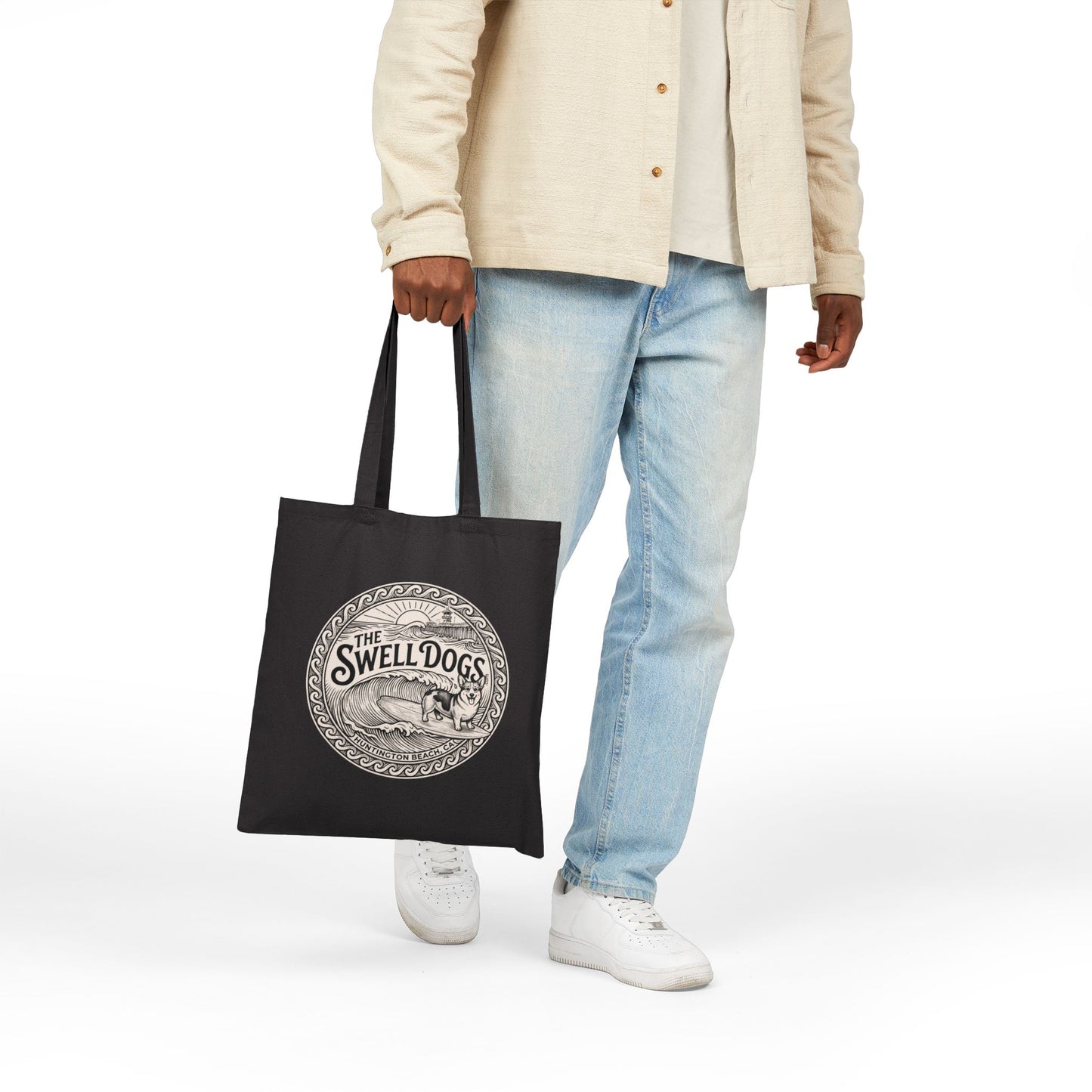 Corgi Swell Dogs Beach Tote