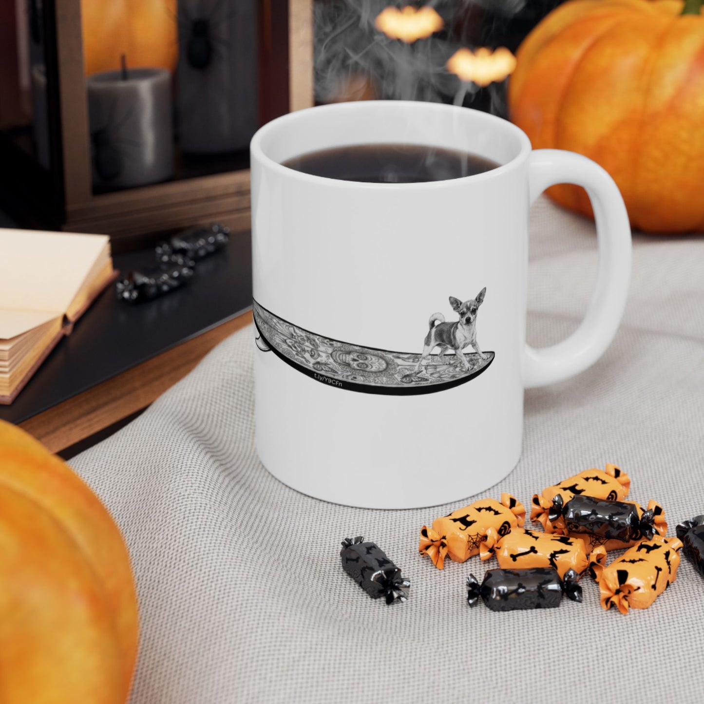 Chihuahua Dia de los Muertos 11oz Coffee Mug
