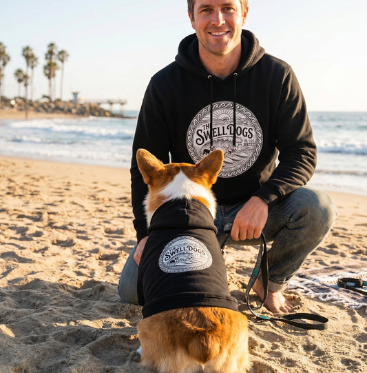 The Swell Dogs Owner and Pet Matching Hoodies - Black